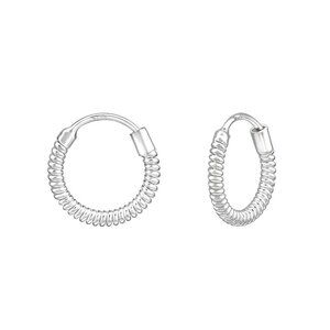 Sterling Silver Hoop Earrings 12mm - Classic Timeless Style
